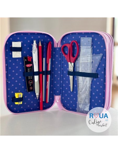 Penar echipat cu 3 fermoare PE3011E Daco, Girl Penar echipat cu 3 fermoare PE3011E Daco, Girl