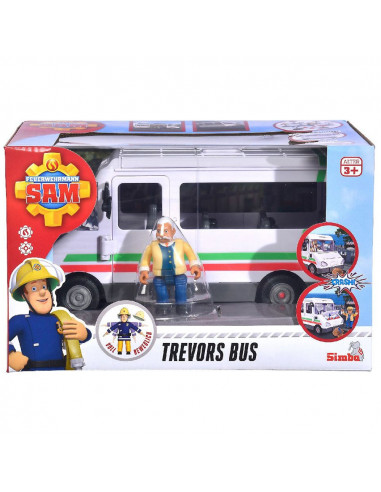 Autobuz Simba Fireman Sam Trevors Bus cu figurina,S109251073038