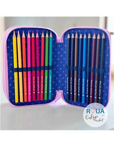 Penar echipat cu 3 fermoare PE3011E Daco, Girl Penar echipat cu 3 fermoare PE3011E Daco, Girl