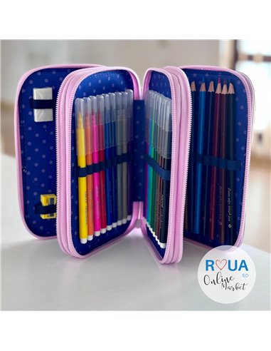 Penar echipat cu 3 fermoare PE3011E Daco, Girl Penar echipat cu 3 fermoare PE3011E Daco, Girl