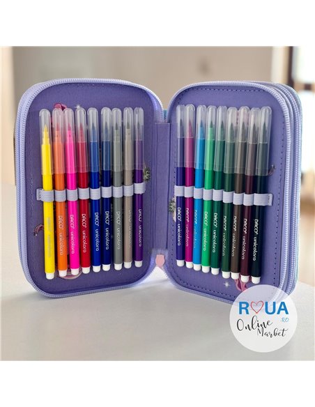 Penar echipat cu 3 fermoare PE3012E Daco, Princess