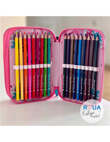 Penar echipat cu 3 fermoare PE3013E Daco, Unicorn