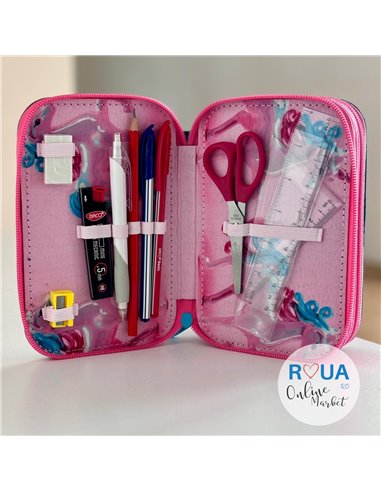 Penar echipat cu 3 fermoare PE3013E Daco, Unicorn