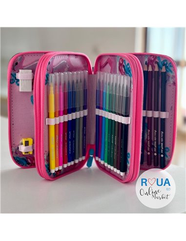 Penar echipat cu 3 fermoare PE3013E Daco, Unicorn