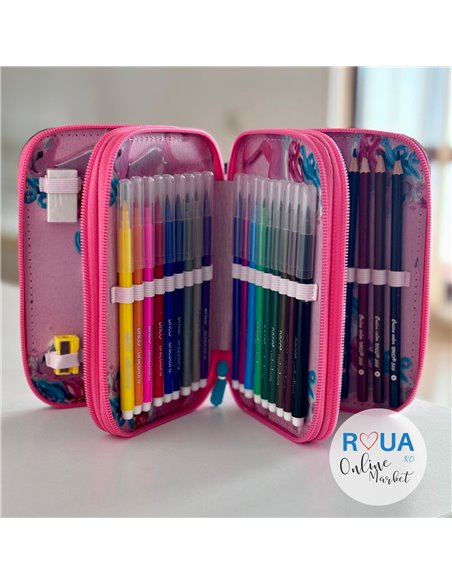 Penar echipat cu 3 fermoare PE3013E Daco, Unicorn
