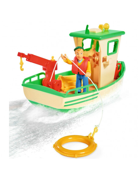 Barca Simba Fireman Sam Charlies Fishing Boat cu