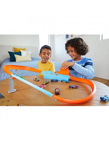 Pista de masini Hot Wheels by Mattel Rapid Raceway Champion cu