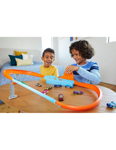 Pista de masini Hot Wheels by Mattel Rapid Raceway Champion cu