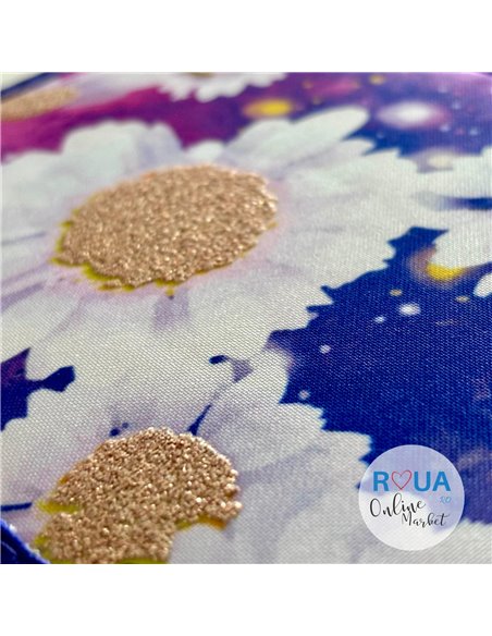 Penar echipat cu 2 fermoare PE263E Daco, Flowers