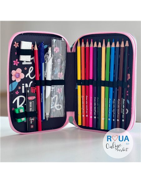 Penar echipat cu 2 fermoare PE265E Daco, Bloom