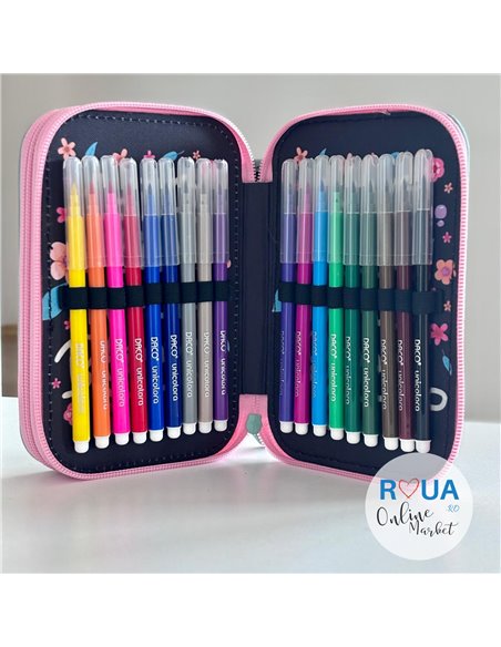 Penar echipat cu 2 fermoare PE265E Daco, Bloom