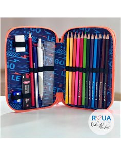 Penar echipat cu 2 fermoare PE269E Daco, Let's go 2