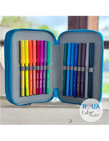 Penar echipat S-COOL SC2460, 3 fermoare, 39 piese, Scary