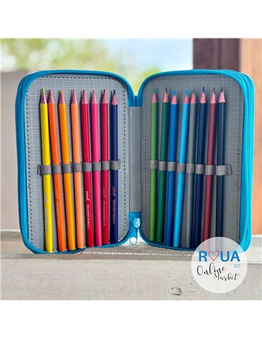 Penar echipat S-COOL SC2460, 3 fermoare, 39 piese, Scary