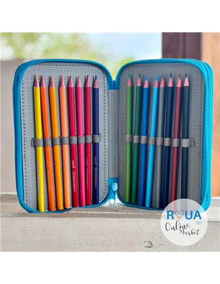 Penar echipat S-COOL SC2460, 3 fermoare, 39 piese, Scary