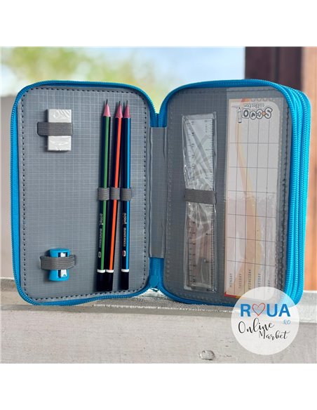 Penar echipat S-COOL SC2460, 3 fermoare, 39 piese, Scary