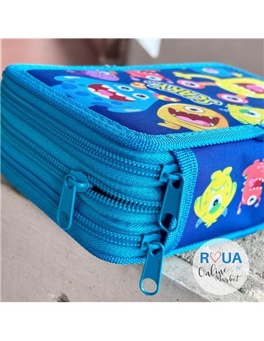 Penar echipat S-COOL SC2460, 3 fermoare, 39 piese, Scary