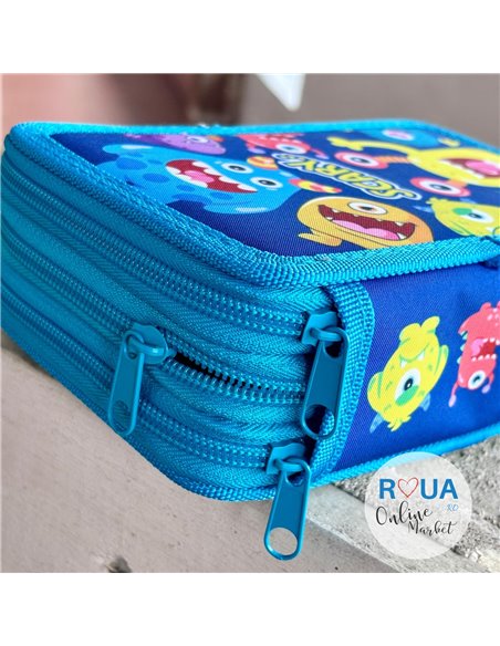 Penar echipat S-COOL SC2460, 3 fermoare, 39 piese, Scary