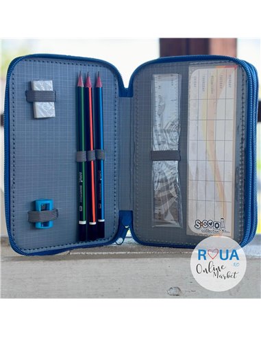 Penar echipat S-COOL SC2461, 3 fermoare, 39 piese, Dream big