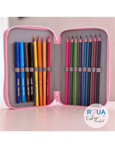 Penar echipat S-COOL SC2449, 2 fermoare, 29 piese, Believe