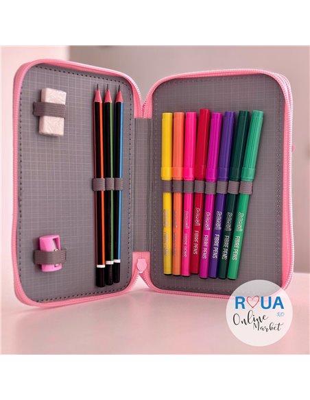 Penar echipat S-COOL SC2449, 2 fermoare, 29 piese, Believe