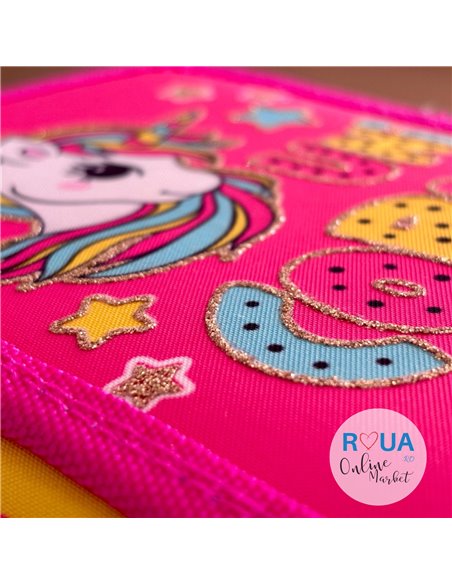 Penar echipat S-COOL SC2446, 2 fermoare, 29 piese, Unicorn