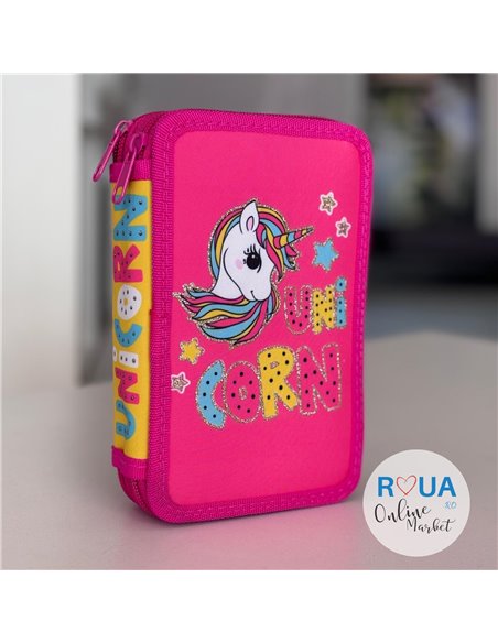 Penar echipat S-COOL SC2446, 2 fermoare, 29 piese, Unicorn