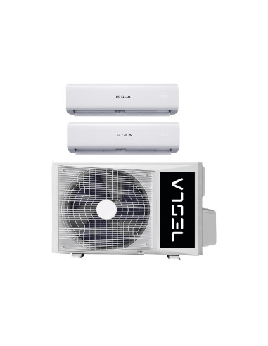 TGS-D21V1212W,Sistem A/C multisplit Tesla TGS-D21V1212WUE - 21000 BTU, UI - 2x12000BTU, Alb