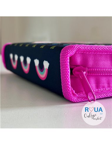 Penar echipat S-COOL SC2433, 1 fermoar, 32 piese, Curcubeu