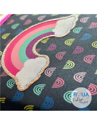 Penar echipat S-COOL SC2433, 1 fermoar, 32 piese, Curcubeu