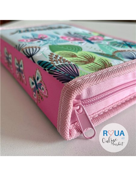 Penar echipat S-COOL SC2437, 1 fermoar, 32 piese, Fluturi