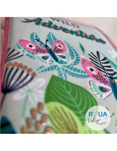 Penar echipat S-COOL SC2437, 1 fermoar, 32 piese, Fluturi