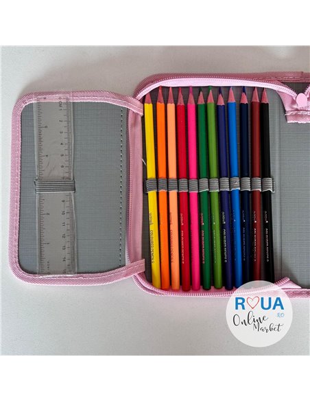 Penar echipat S-COOL SC2437, 1 fermoar, 32 piese, Fluturi