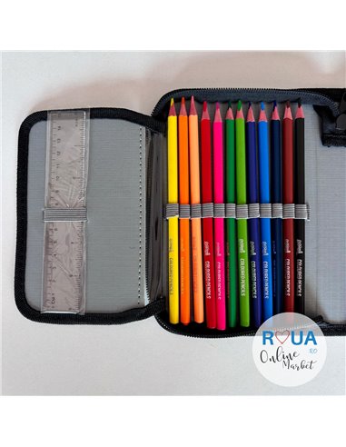 Penar echipat S-COOL SC2445, 1 fermoar, 32 piese, Basketball Penar echipat S-COOL SC2445, 1 fermoar, 32 piese, Basketball