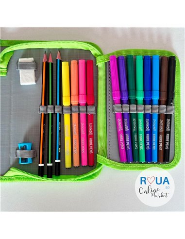 Penar echipat S-COOL SC2441, 1 fermoar, 32 piese, Football Penar echipat S-COOL SC2441, 1 fermoar, 32 piese, Football