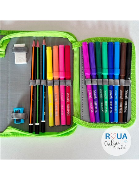 Penar echipat S-COOL SC2441, 1 fermoar, 32 piese, Football Penar echipat S-COOL SC2441, 1 fermoar, 32 piese, Football