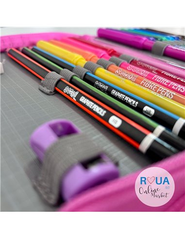 Penar echipat S-COOL SC2432, 1 fermoar, 32 piese, Follow your dreams Penar echipat S-COOL SC2432, 1 fermoar, 32 piese, Follow your dreams