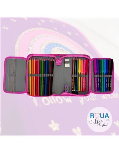 Penar echipat S-COOL SC2432, 1 fermoar, 32 piese, Follow your dreams Penar echipat S-COOL SC2432, 1 fermoar, 32 piese, Follow your dreams