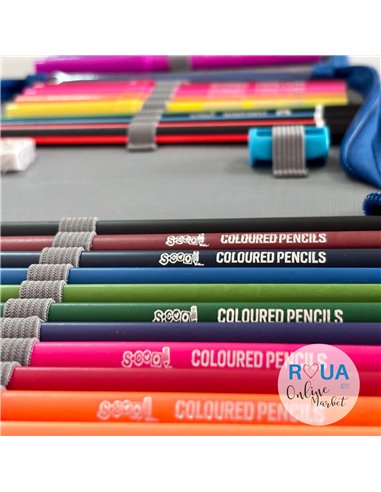 Penar echipat S-COOL SC2442, 1 fermoar, 32 piese, Football