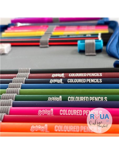 Penar echipat S-COOL SC2442, 1 fermoar, 32 piese, Football