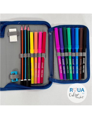 Penar echipat S-COOL SC2442, 1 fermoar, 32 piese, Football