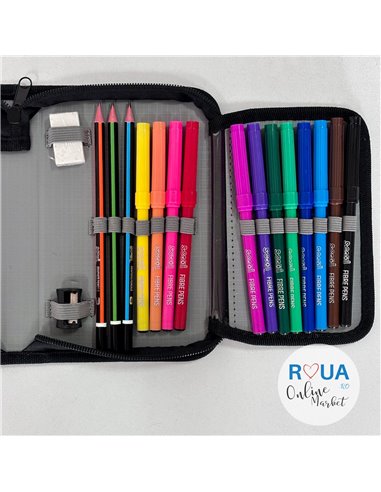 Penar echipat S-COOL SC2438, 1 fermoar, 32 piese, Dinosaurs