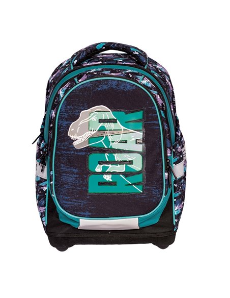 Ghiozdan troller anatomic S-COOL SC1513, Motiv dinozaur Ghiozdan troller anatomic S-COOL SC1513, Motiv dinozaur