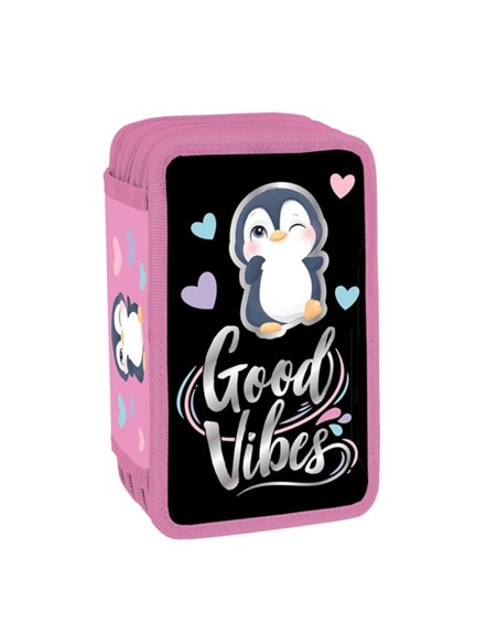 Penar echipat cu 3 fermoare YOLLO YL114, Good vibes