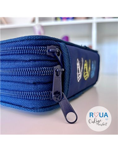 Penar echipat cu 3 fermoare YOLLO YL116, Dinozaur Penar echipat cu 3 fermoare YOLLO YL116, Dinozaur