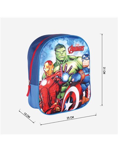 Ghiozdan gradinita Cerda, Design 3D, Avengers