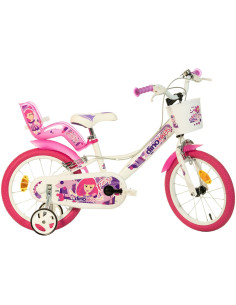 DB-164RSN-05FY,Bicicleta copii Dino Bikes 16' Fairy alb si roz