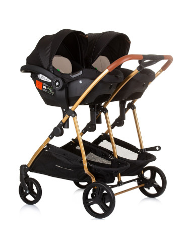 ST-KBDS02401OG,Carucior gemeni Chipolino Duo Smart 3 in 1 obsidian gold