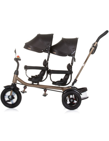 TRK2P0241OG,Tricicleta gemeni Chipolino 2Play obsidian gold
