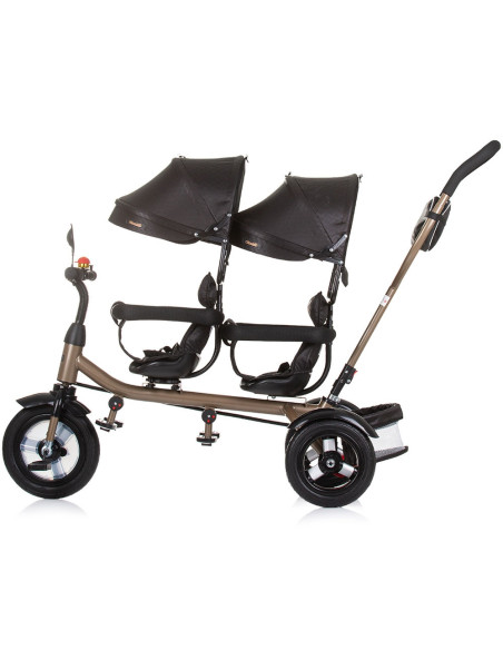 TRK2P0241OG,Tricicleta gemeni Chipolino 2Play obsidian gold